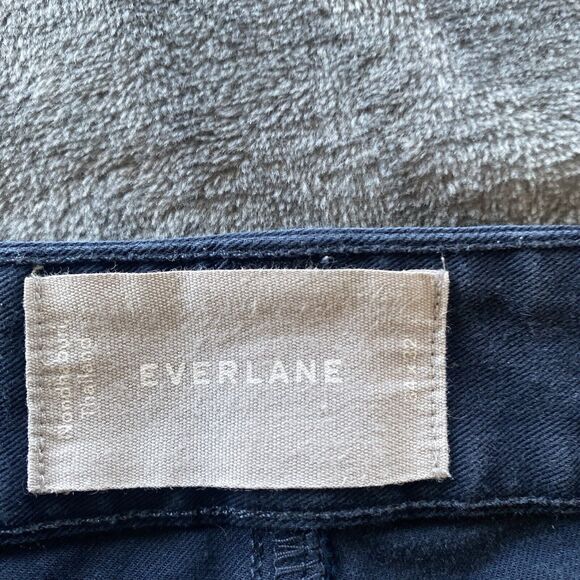 Everlane Pants Mens 34x 32 ( Actual 35x 30.5) Blue Cotton Stretch Slim 5 Pocket - Picture 4 of 9